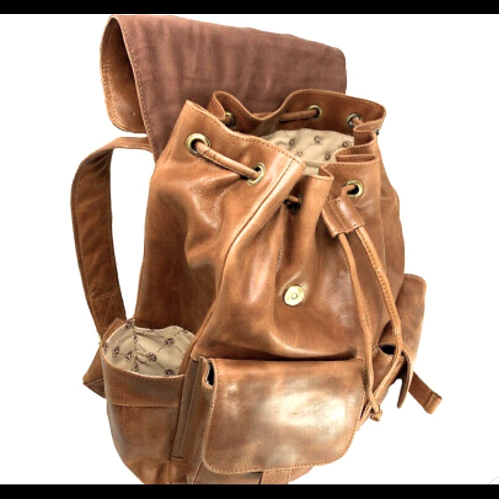 Genuine Leather Laptop Backpack